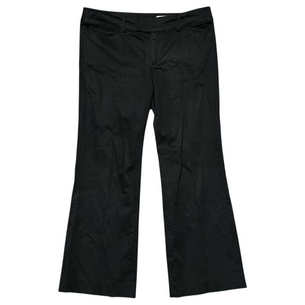 Kumikyoku Onward Kashiyama Black Flare Trousers Cotton Blend Womens 12-14